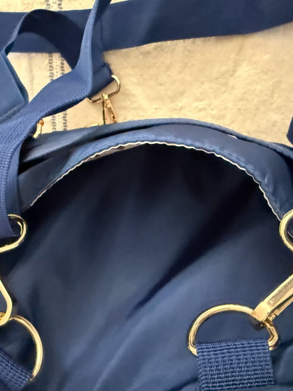 Kedzie Aire Navy Convertible Backpack Crossbody Bag Extra Strap - Picture 8 of 11